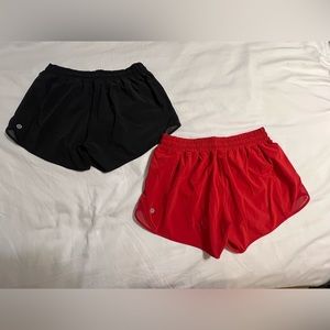 Lululemon womens running shorts.